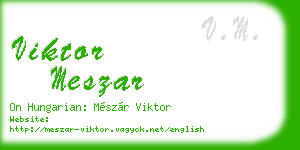 viktor meszar business card
